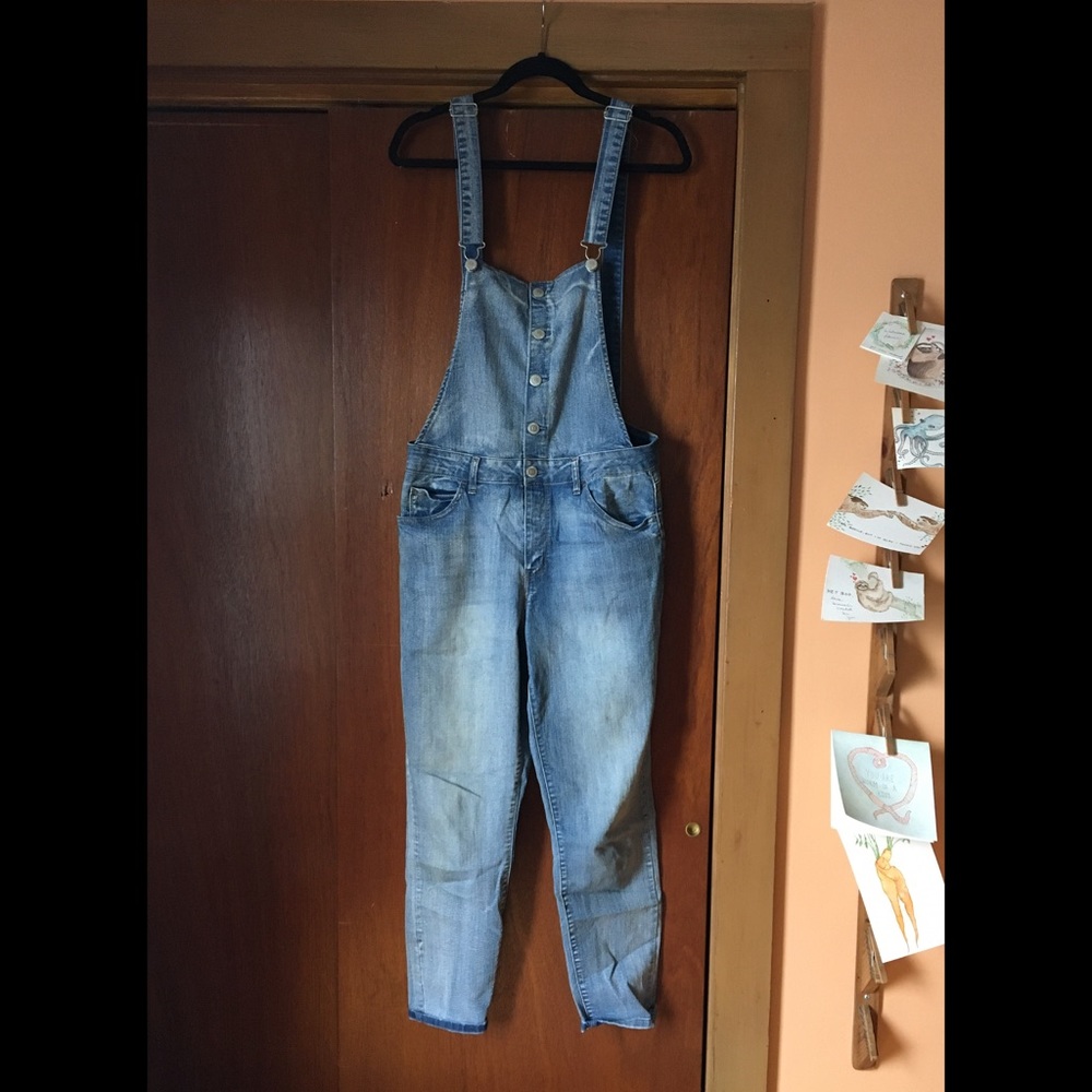 Denim overalls
